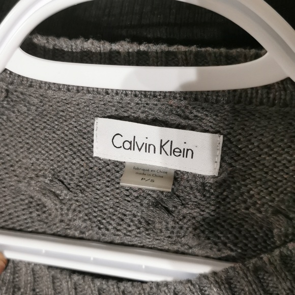 Calvin Klein Size Small Grey Sweater Dress - Picture 4 of 4